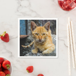 Goldene Augen Serviette