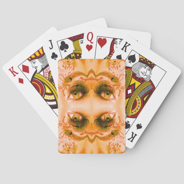 Goldene Augen Spielkarten (Rückseite)
