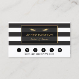 Goldene Augenblicke mit Stripes Loyalität Karte