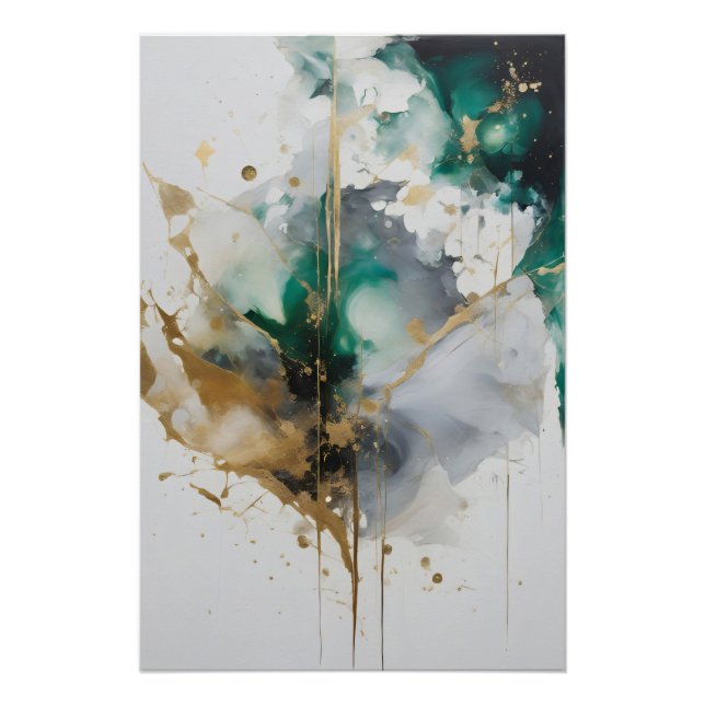 Goldene Aurora Poster (Vorderseite)