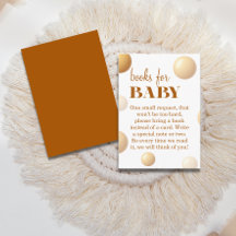 Goldene Ballonbücher für neutrale Babydusche