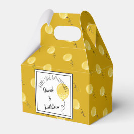 Goldene Ballons 50 Jahre Gastgeschenk Box Geschenkschachtel
