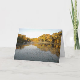 Goldene Bäume und Teich Karte