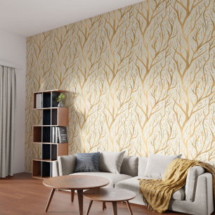 Goldene Baumzweige - Ändern der Hintergrundfarbe Tapete