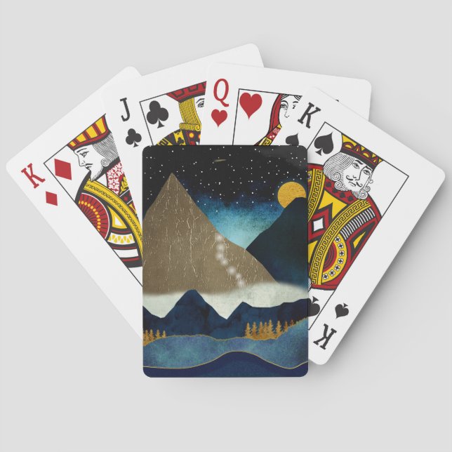 Goldene Bergketten Spielkarten (Rückseite)