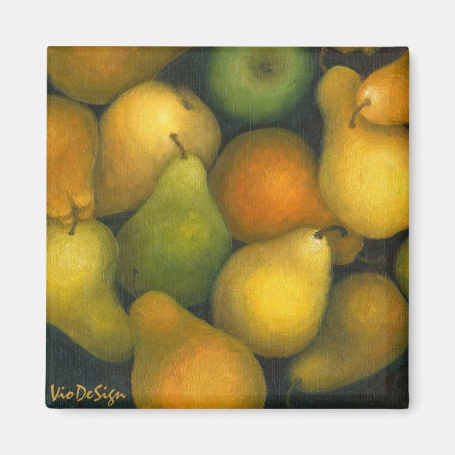 goldene Birnen Magnet (Vorne)