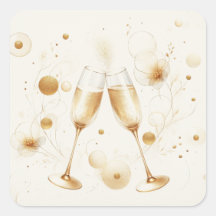 Goldene Blasen Aufkleber