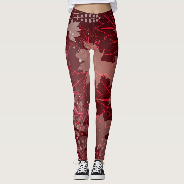 Goldene Blätter 1 Leggings (Vorderseite)