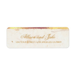 Goldene Blätter Adressetiketten