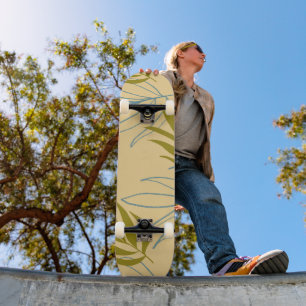 Goldene Blätter der Herbstnatur Skateboard