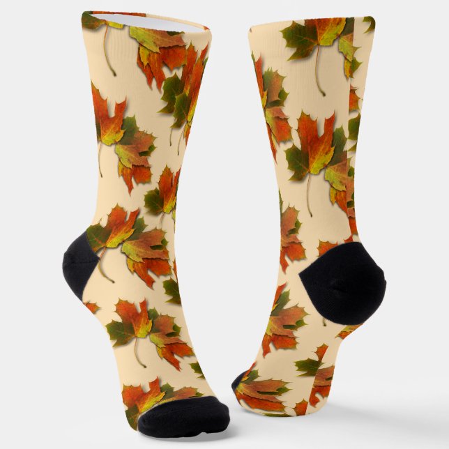 Goldene Blätter Herbst Socken (Gewinkelt)