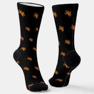 Goldene Blätter Herbst Socken