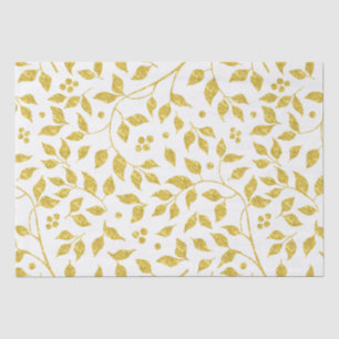 Goldene Blattmuster Seidenpapier