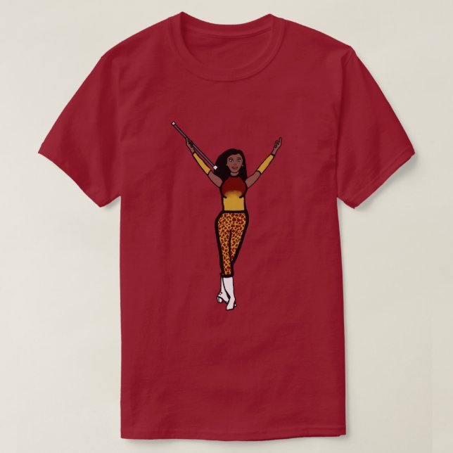 Goldene Blende Twirl Girl T - Shirt (Design vorne)