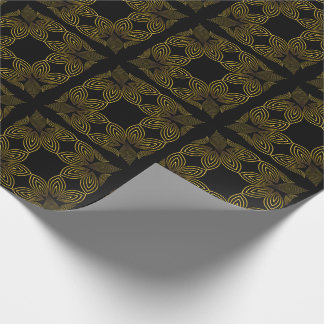 Goldene Blume Geschenkpapier
