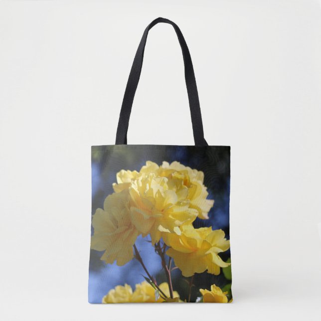 Goldene Blume Hübsche Rose Niedliches Foto Tasche (Vorderseite)