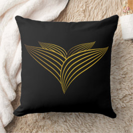 Goldene Blume Kissen