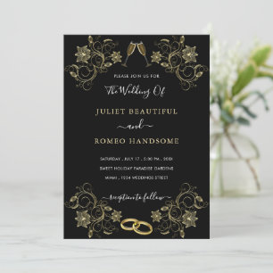 Goldene Blume Liebe Goldene Schwarze Hochzeit Einl
