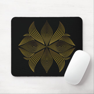 Goldene Blume Mousepad