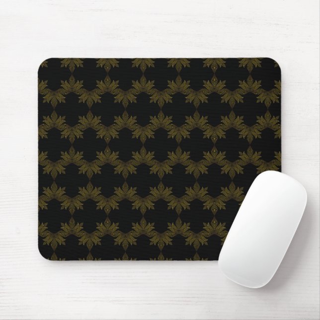 Goldene Blume Mousepad (Mit Mouse)