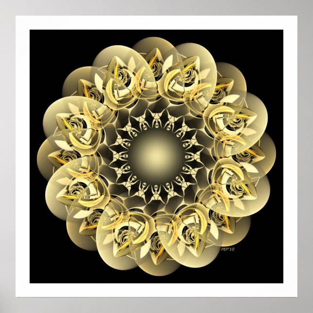 Goldene Blume Poster (Vorne)