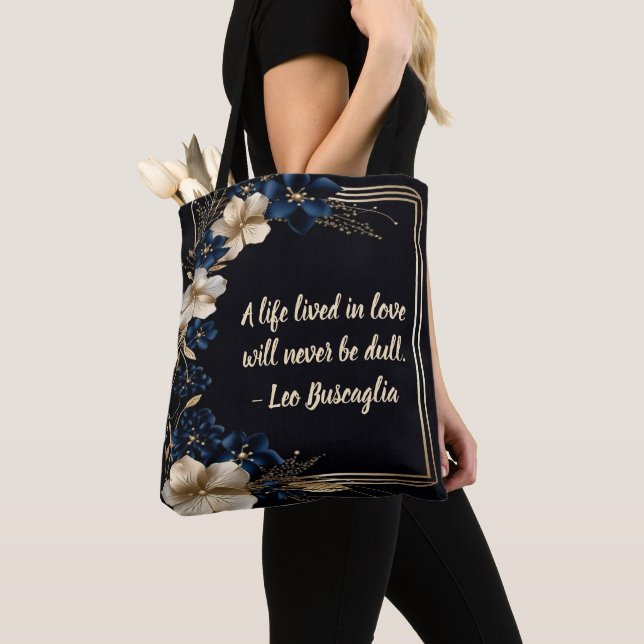 Goldene Blume Rahmen Tasche - Ein Leben gut gelebt (Von Nahem)