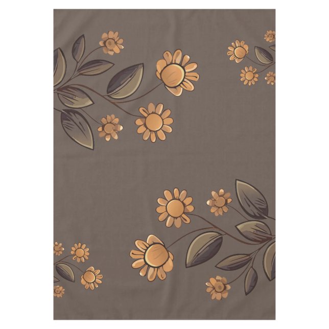 Goldene Blume Tischdecke (Vorderseite)