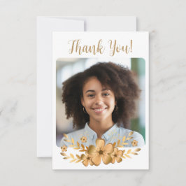 Goldene Blume Uni-Abschluß Dankeskarte