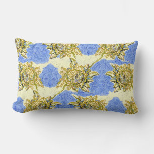 Goldene Blume von Alexandra Cook Lendenkissen
