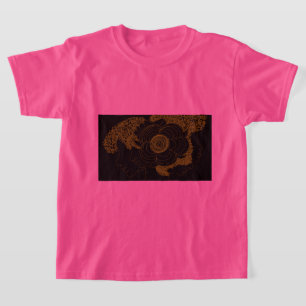 Goldene Blumenfrauen T-Shirt