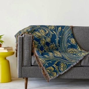 Goldene Blüten Eleganz Decke