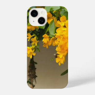 Goldene Blüten-Schönheit iPhone 14 Hülle