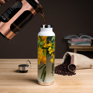 Goldene Blüten-Schönheit Trinkflasche
