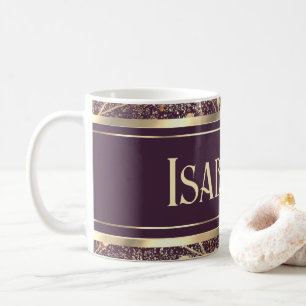 Goldene Blüten: Zarte Floralsymphonie Kaffeetasse