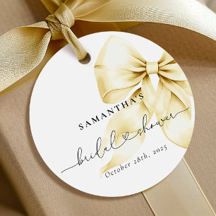 Goldene Bogen Geschenk Tags für Brautparty Geschenkanhänger