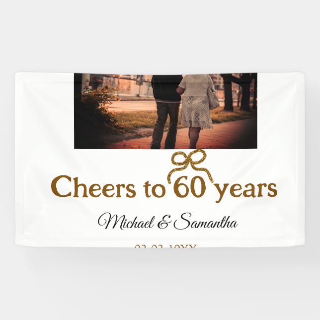Goldene Bogen zum 60-jährigen Jubiläum Banner (Horizontal)