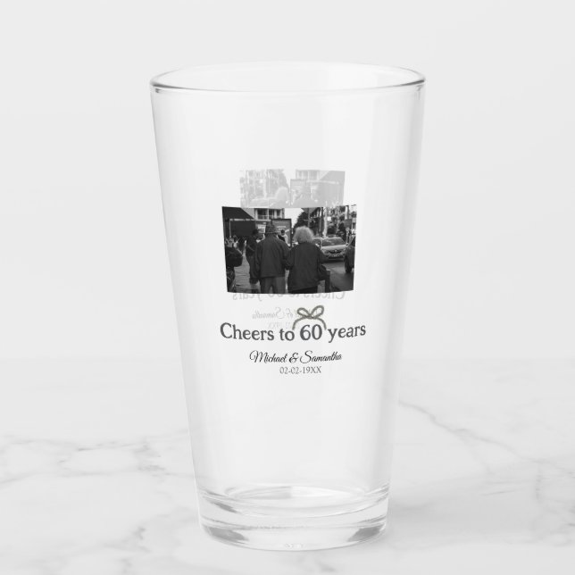 Goldene Bogen zum 60-jährigen Jubiläum Glas (Vorderseite)