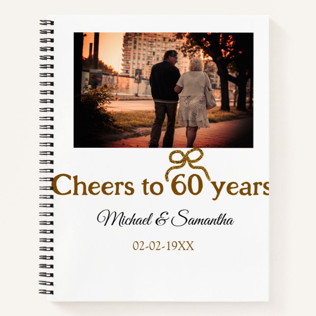 Goldene Bogen zum 60-jährigen Jubiläum Notizbuch (Vorderseite)
