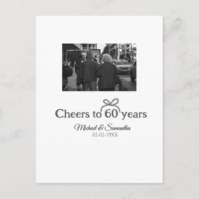 Goldene Bogen zum 60-jährigen Jubiläum Postkarte (Vorderseite)