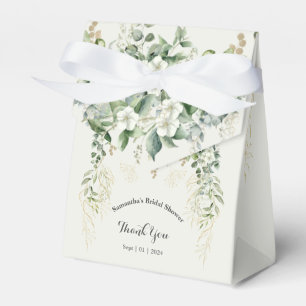 Goldene botanische Freude: Brautdusche Geschenkschachtel