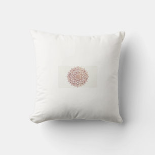 Goldene Botanische Mandala-Tasse   Florale Geometr Kissen