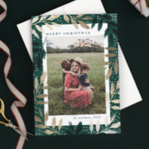 Goldene Branchen Frohe Weihnachten 3 Foto