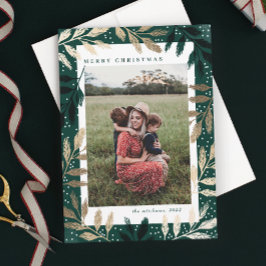 Goldene Branchen Frohe Weihnachten 3 Foto