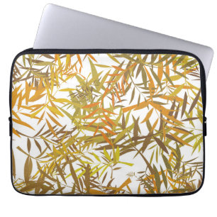 Goldene Bronze- und braune Weidenblätter Laptopschutzhülle