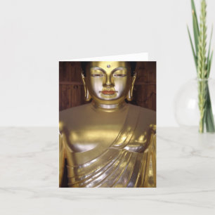 Goldene Buddha-Anmerkungs-Karte Karte