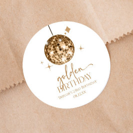 Goldene Burg Runder Aufkleber