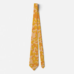 Goldene Camouflage in Orange und Beige Krawatte