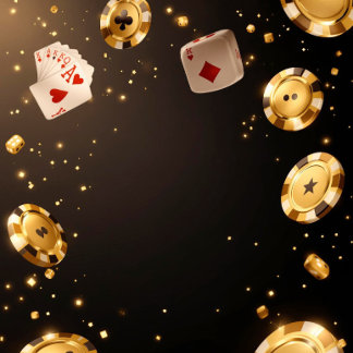 Goldene Casino-Poker-Spielkarten Spielkarten
