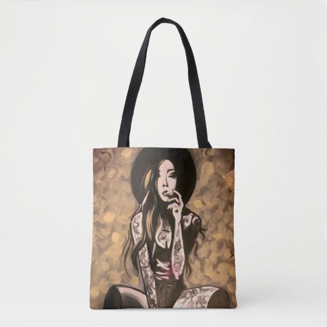 Goldene Damenhandtasche Tasche (Vorderseite)