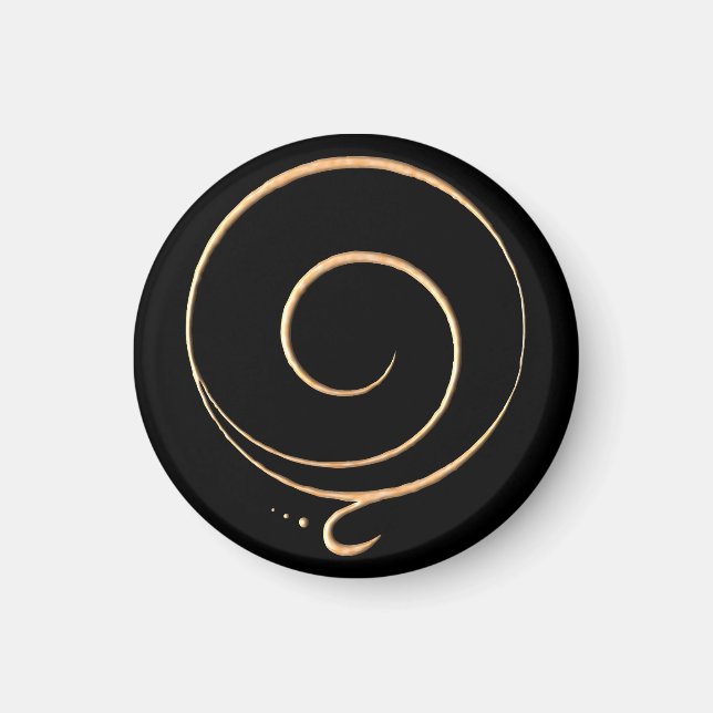 Goldene Dankbarkeit  Magnet (Vorne)